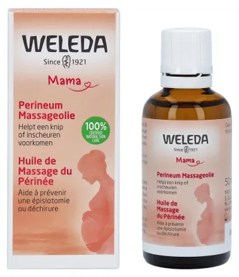 Produktbild von Weleda 606161, Massageöl, 50 ml, Prunus Amygdalus Dulcis (Sweet Almond) Oil, Triticum Vulgare (Wheat) Germ Oil, Fragance (Parfum),..., 1 Stück(e), Box