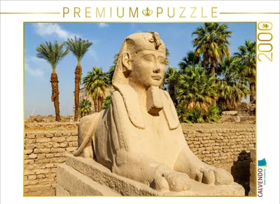 Produktbild von CALVENDO Puzzle Sphinx von Luxor 2000 Teile Puzzle quer | 2000 Teile Lege-Größe 90x67cm Foto-Puzzle für glückliche Stunden