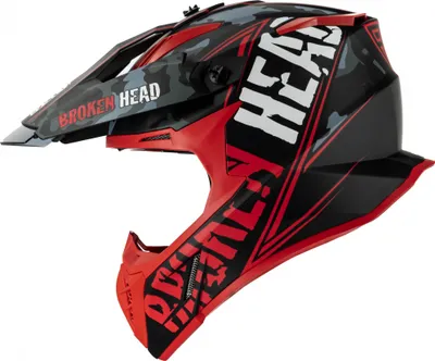 Produktbild von Broken Head Crosshelm Squadron Rebelution V3 Camouflage Rot : XS (53-54 cm) Größe: XS (53-54 cm)