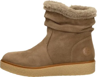 A single brown boot is shown against a white background.