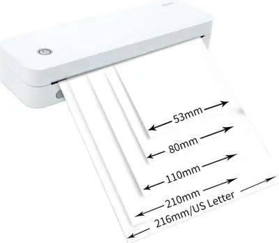 Image de INF Mini Imprimante Thermique Portable A4 - Bluetooth, Impression Mobile