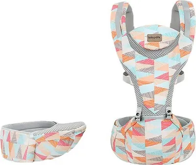 Imagen del producto de AIORBER, portabebés, hasta 25 kg, transpirable y cómodo, con asiento para las caderas, portabebés, para llevar al bebé en el vientre, en la espalda, para bebés de 0 a 48 meses, color verde