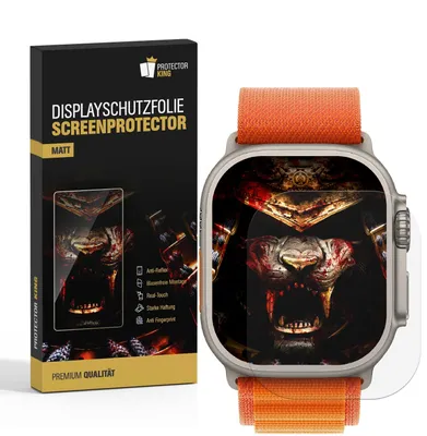 Produktbild von 5x Displayschutz für Apple Watch Ultra 3 49mm matt Anti-Reflex entspiegelt Schutzfolie Screen-Protector