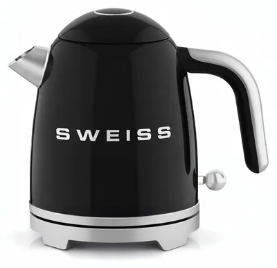 Wasserkocher 1 l, Edelstahl, 1000 W, automatische Abschaltung