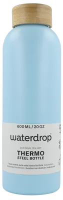 Imagen del producto de Botella de agua Waterdrop, acero inoxidable, color turquesa pastel mate (600 ml)