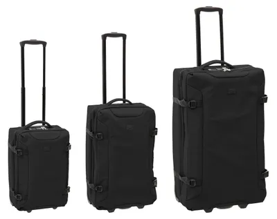 Produktbild von 3er-Set schwarze Weichschalenkoffer