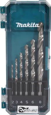 Zdjęcie produktu dla makita D-78346 Zestaw wierteł HSS-GS do metalu, 6-częściowy (D-78346)