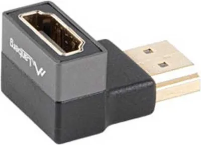 Obrázek produktu pro Lanberg AD-HDMI-07, HDMI Typ A (standardní), HDMI Typ A (standardní), Samice, Samec, Přímý, Zahnutý