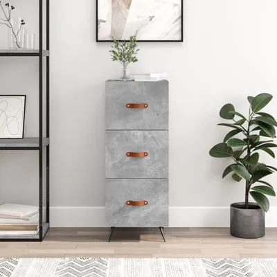 Produktbild von Sideboard in Betongrau, 34,5x34x90cm aus Holzwerkstoff
