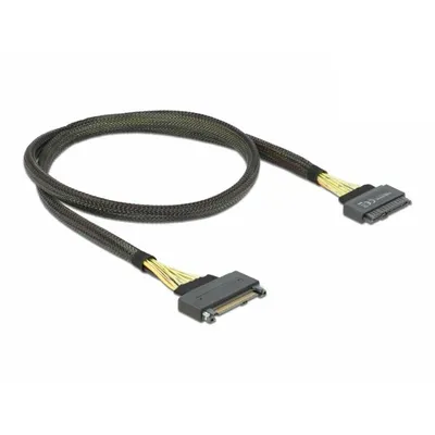 Produktbild von DeLOCK Verlängerungskabel U.2 SFF-8639 Stecker > U.2 SFF-8639 Buchse 1 m, 1 m, Männlich/Weiblich, Schwarz, Gerade, Gerade, 24/30
