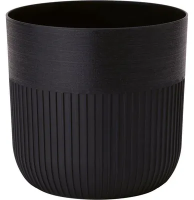 Immagine prodotto di Vaso da fiori rotondo –  – Luca Grande – Ø 40–41 cm, L–H 40 cm – Nero