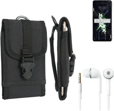 Produktbild von K-S-Trade Holster Schutz Hülle kompatibel mit Xiaomi Black Shark 4S Pro Gürteltasche Handy Hülle Tasche outdoor Seitentasche schwarz 1x +