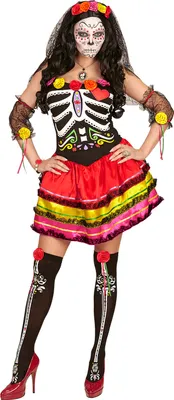 Produktbild von MUJER DIA DE LOS MUERTOS Gr. XS