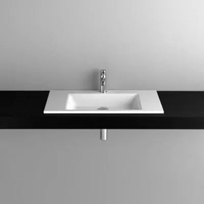 Immagine prodotto di BetteAqua lavabo à encastrer avec trou de robinet, A048 800 x 495 mm, A048-000HLW1, A048-000HLW1