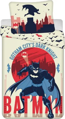 Produktbild von Jerry Fabrics Leinen Batman Gotham's Knight 140x200, 70x90 cm
