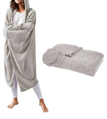 Produktbild von Kuscheldecke mit Ärmeln und Kapuze Essential, One Size, 115 x 165 cm