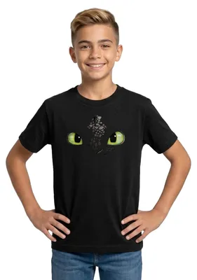 Produktbild von Spreadshirt Drachenzähmen Leicht Gemacht Ohnezahn Kostüm Karneval Fasching Teenager T-Shirt, 152/164 (12-14 Jahre), Schwarz