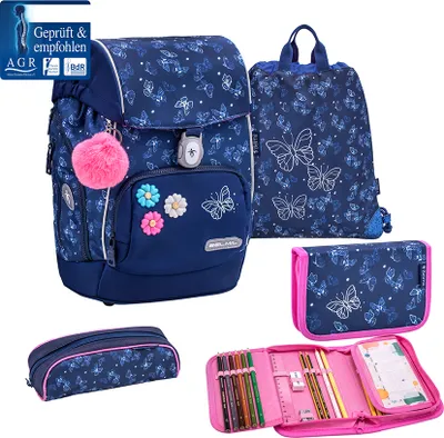 Zdjęcie produktu dla 5-częściowy zestaw tornistrów Belmil Premium Comfy Plus Sapphire