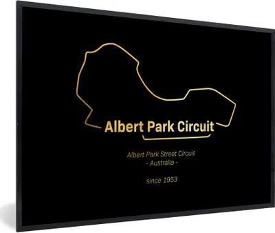Produktbild von MuchoWow® Gerahmtes Poster Australien - Formel 1 - Rennstrecke 90x60 cm - Poster mit Schwarzem Bilderrahmen Wandposter Rahmen Foto Bilder - Fotorahmen - Foto-Plakat