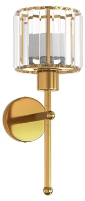 Produktbild von LED Wandleuchte Gold Kristall Kabellos RGBCW 2er-Pack 36,5 cm