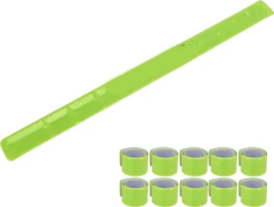 Produktbild von Fahrrad Silikon Bundgürtel, reflektierende Wadenarmgurte, Reflexbänder, 10 Stück, grün