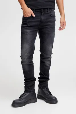 Zdjęcie produktu dla Męskie spodnie jeansowe Blend BHJet Spodnie z rozciętymi kieszeniami Szlufki na pasek Rozciągliwa mieszanka bawełny Slim fit
