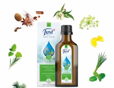 Image de Just Oil 31 Mélange original de 31 plantes 75 ml