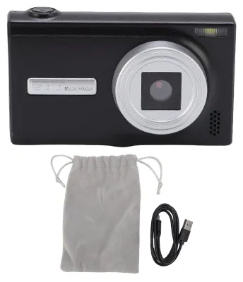 Obrázek produktu pro Digitální fotoaparát, 50 MP, 1080p, HD, autofokus, variabilní zoom, bezzrcadlovka, s 2,4palcovým displejem, na cesty, černý