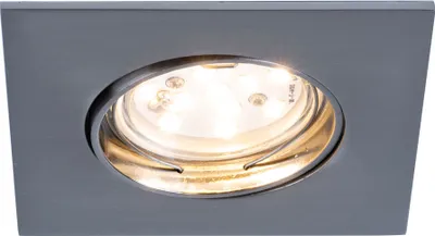 Produktbild von Paulmann LED Einbauleuchte Einbaustrahler Set Premium Line schwenkbar Eisen gebürstet IP23 1 x 6,8W LED Modul Coin 230V