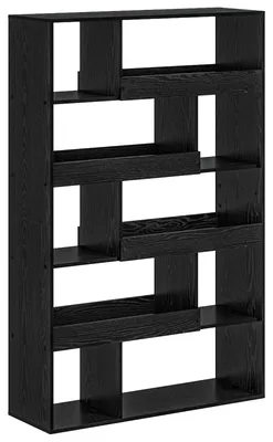 Image de Étagère vidaXL, aspect chêne noir, 100 x 33 x 156,5 cm