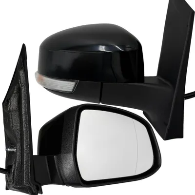 Immagine prodotto di Specchietto retrovisore destro BILMAX di ricambio per Ford Focus MK2 2008-2011, regolabile elettricamente, riscaldato, nero, ripiegabile manualmente, 6 pin (lato passeggero)