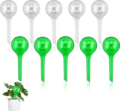 Produktbild von 10 automatische Bewässerungskugeln – Tropfbewässerungsbirnen – für Zimmerpflanzen/Blumen/Garten