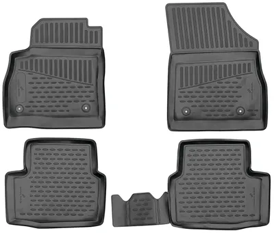 Produktbild von WALSER XTR Gummi Fussmatten Auto für Opel Astra K/Astra K Sports Tourer (B16) 11/2015-12/2022, 100% passgenaue Auto Fußmatten, robuste Universal Fußmatte Auto, Gummimatten Auto, Auto Fussmatten Gummi