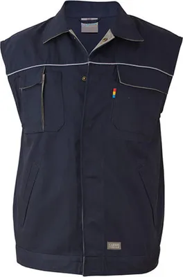 Produktbild von Carson Contrast CC700 | Herren Contrast Work Vest / Bei 60 Grad waschbar - Farbe: Deep Navy/Grey - Größe: M