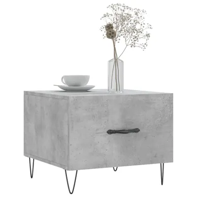 Produktbild von “2026 Modern“ Couchtisch Betongrau 50x50x40cm Holzwerkstoff - Couchtische Designermöbel 135926 - Couchtische