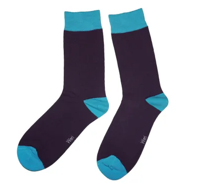 Produktbild von Herren Business Socken aus Baumwolle Color Match Marine-Blau Größe 43-46