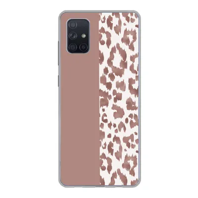 Produktbild von MuchoWow® Handyhülle Schutzhülle Hülle für Samsung Galaxy A71 Tiermuster - Rosa - Tiere Silikon Softcase Handy Hülle - Kartenbesitzer