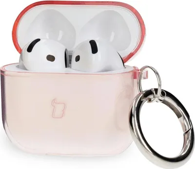 Produktbild von Bizon Case Kopfhörer Klar Apple AirPods 4 klar-rosa