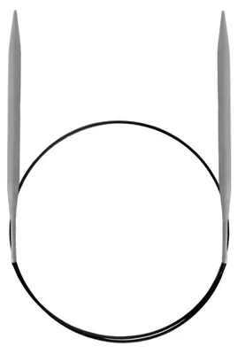 Produktbild von Prym 211305, Rundstricknadel, Grau, Aluminium, 400 mm, 6 mm, Polybag