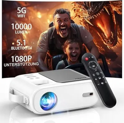 Obrázok produktu pre Xiwbsy Q2 1080P Wi-Fi Bluetooth Hdmi Usb Mini Projektor - ±15° Korekcia