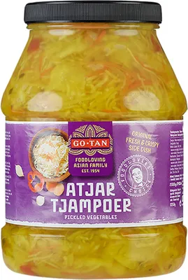Obrázek produktu pro GoTan Atjar Tjampoer, sklenice 2550 g (zelenina nakládaná v sladkokyselé nálevu)