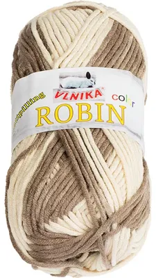 Obrázok produktu pre Priadza ROBIN COLOR – 100 g / 150 m – béžová, hnedá