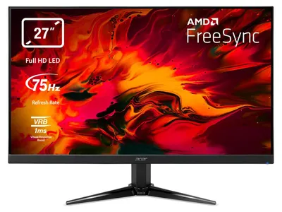 Produktbild von Acer NITRO QG1 QG271bii, 68,6 cm (27"), 1920 x 1080 Pixel, Full HD, 1 ms, Schwarz