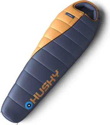 A sleeping bag is shown on a white background.