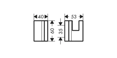 Produktbild von Handtuchhaken AXOR UNIVERSAL mattschwarz