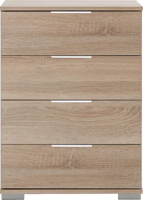 Produktbild von Schlafzimmer Nachttisch Nachtschrank, auch für Boxspringbett geeignet, in Eiche sägerau Nb. ELSTRA-43, B/H/T ca. 52/74/38 cm