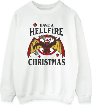 Produktbild von Netflix - "Stranger Things Hellfire" Sweatshirt für Damen BI36385 (L) (Weiß)