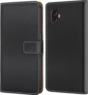 Produktbild von Handy Tasche für Samsung Galaxy Xcover 6 Pro Schutzhülle Bookstyle Etui Klapphülle Wallet Flip Cover Case Schwarz