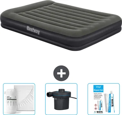 Obrázok produktu pre Bestway nafukovací matrac - pre 2 osoby - 152 x 203 x 36 cm - zelený - vrátane príslušenstva