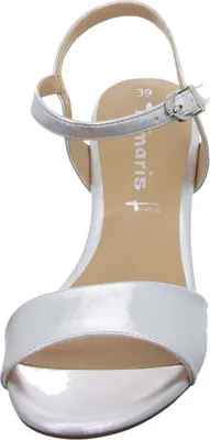 Produktbild von Tamaris Damen Sandale Sandalette elegant Stilettoabsatz 1-28008-42, Größe:37 EU, Farbe:Silber